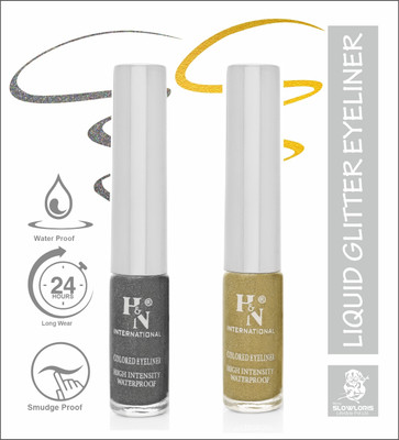 HIGHLIGHT NAILS HN-EL1-CB (EL1-10 ) ( EL1-07) 6 ml(GREY::GLITTER GOLDEN)