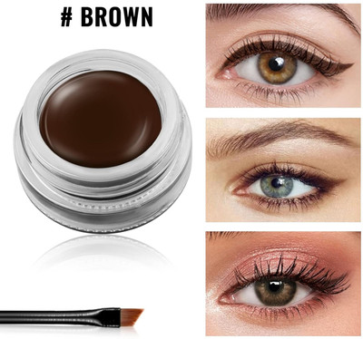 EVERERIN Easy Blend Gel Eyeliner | Highly Pigmented | Matte & Shimmer Finish Eyeliner 5 g(brown)