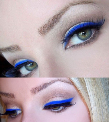 manasona Waterproof Blue Matte Liquid Eyeliner, Smudge Proof And Long Lasting 3.5 g(Blue)