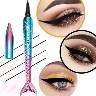 CATERINACHIARA EYELINER LIQUID BLACK COLOR WATERPROOF AND LONG LASTING 6 ml(black)