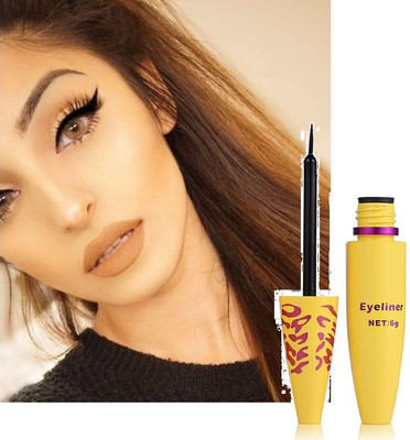 KA-KAIASHA Water & Smudge Proof 36 Hour Long Lasting Liquid EyeLiner Pack of 1 6 ml(BLACK)