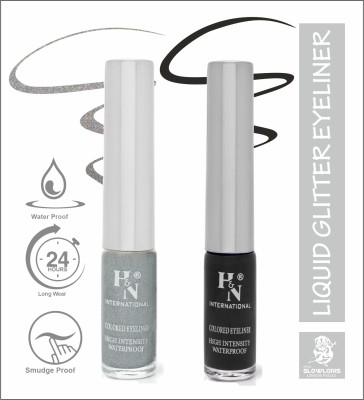 HIGHLIGHT NAILS HN-EL1-CB (EL1-14 ) ( EL1-03) 6 ml(SILVER::BLACK)