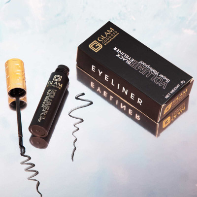 GLAM GODDESS Ultra Fine Smudge and Water Proof Sketch Volume Eyeliner 8 ml(Black)