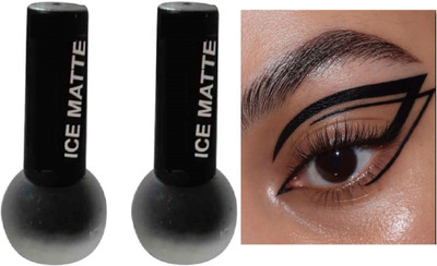 Emijun black soft line perfect waterproof eyeliner combo 7 g(BLACK)