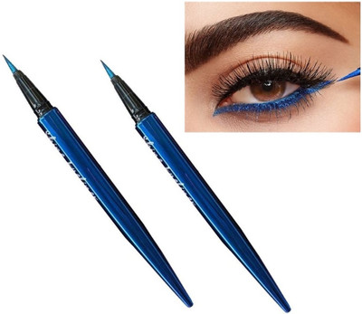 GFSU - GO FOR SOMETHING UNIQUE Pack Of 2 Glitter Gel Eyeliner Blue 3 g(Blue)