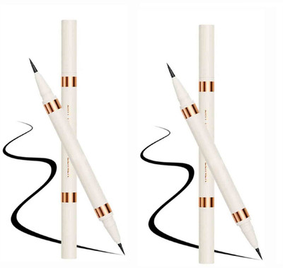 Emijun 2-in-1 HD Matte Eyeliner - Precision Perfection in Every Stroke COMBO 3 ml(BLACK)
