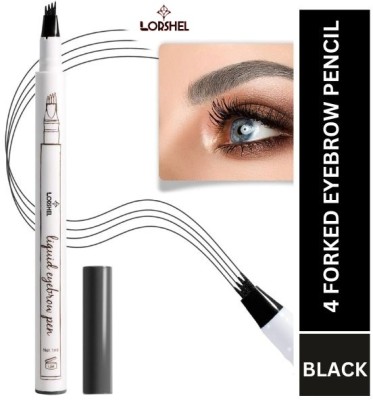 LORSHEL FINE SKETCH LIQUID EYEBROW PEN | Brown Eyebrow Makeup 10 ml(Black)