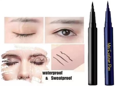 BLUEMERMAID LONG LASTING MINI SKETCH EYELINER 2.4 ml(BLACK, BLUE)