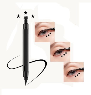 nn Stamp Double-head Eyeliner 2 in 1 Waterproof & Long Lasting Liquid Eyeliner Pen 3 ml(Black)