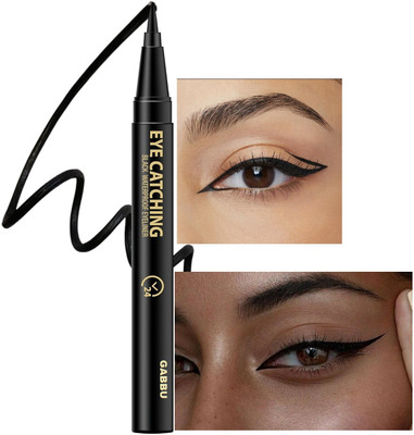GABBU Matte Finish Eyeliner Upto 24 Hrs wear 0.55 ml(black)