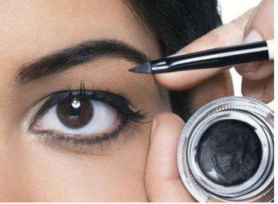 THTC Matte Finish, Long-Lasting Precision, For Bold & Defined Eyeliner 5 ml(black)