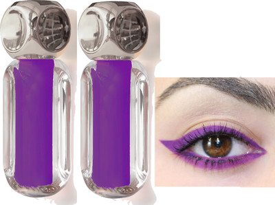 ADJD Combo Liquid Color Eyeliner Water Proof Smudge Proof Long Lasting Matte Magenta 7 g(Matte Magenta)