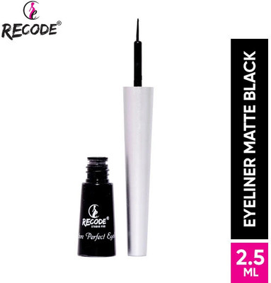 recode Matte Finish Eyeliner - 2.5ml Black 2.5 ml(Black)