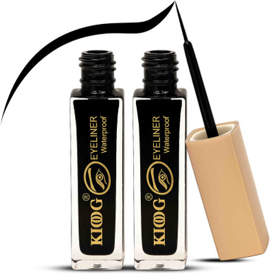 KIOOG Smudge Proof Waterproof Liquid Eyeliner with Fine Tip Long Lasting & Quick Dry 6 ml(black)