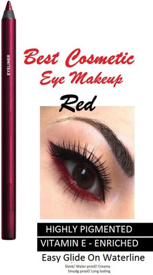 GFSU - GO FOR SOMETHING UNIQUE BEST QUALITY MULTIPURPOSE DEEP RED PENCIL LINER 2 g(RED)