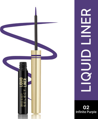 SWISS BEAUTY Select Here To Stay Liquid Waterproof Eyeliner | With Precise & Pointed Tip 3 ml(Infinite Purple)