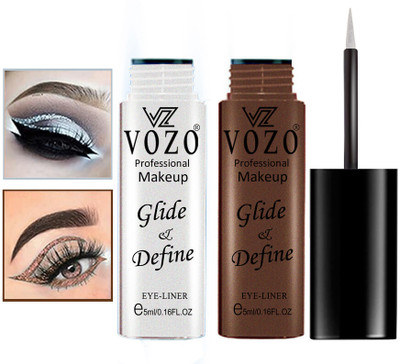 VOZO Eye Definer Infusion Essential Liquid Eyeliner 10 ml(White, Copper)