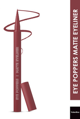 Glam21 Eye Poppers Matte Eyeliner Intense Pigment Smudge & Waterproof Color Pen Style 0.5 g(Valentina)