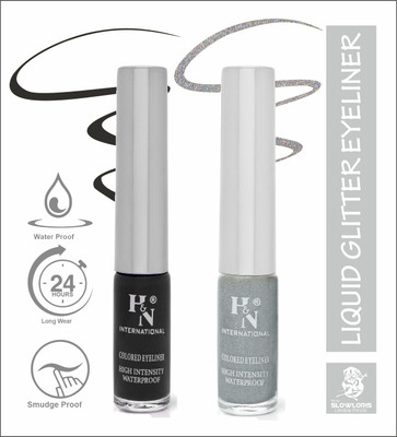 HIGHLIGHT NAILS HN-EL1-CB (EL1-03 ) ( EL1-14) 6 ml(BLACK::SILVER)