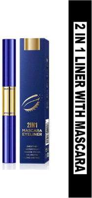 nn jet black new eyeliner with mascara multi use pack of 1 8 ml(black)