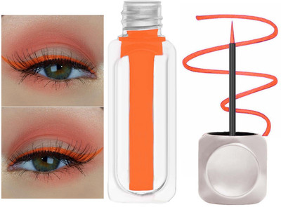 GABBU Orange Quick Dry Liquid Matte Long Lasting Rainbow Eye Liners 3.5 ml(Orange)