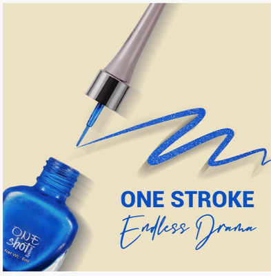 DARVING New Shimmery Liquid Eyeliner Liquid Eyeliner ' water-proof ' 6 ml(Metallic Blue)