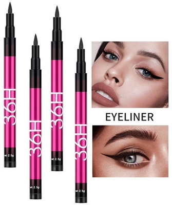 Luster Shine Precision Liquid Waterproof Lash Eyeliner Pencil Matte Finish 10 g(BLACK)