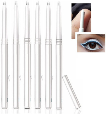 GFSU - GO FOR SOMETHING UNIQUE 6pc Long Lasting 2 in 1 Liner/Kajal 9 g(White)