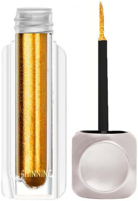 manasona Glitter Liquid Eye Liner Long Lasting Liner 3.5 g(Yellow)