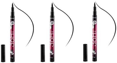 Love Nature Pencil Eye Liner, Water Resistant, Long-Lasting (Pack of 3) 30 ml(Black)