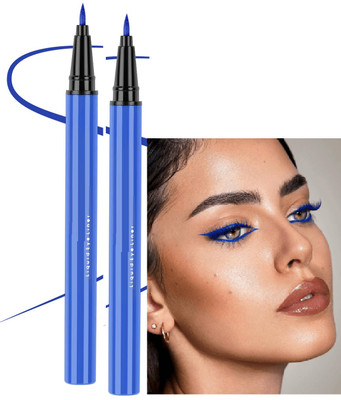 ADJD Combo Sketch blue Matte Finish Pen Smudge Proof Eyeliner 3 ml(BLUE)