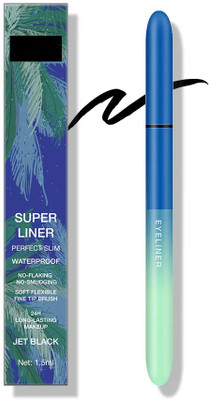 GULGLOW99 Liquid Eyeliner Waterproof Black Long Lasting Smudge Proof 1.5 ml(BLACK)