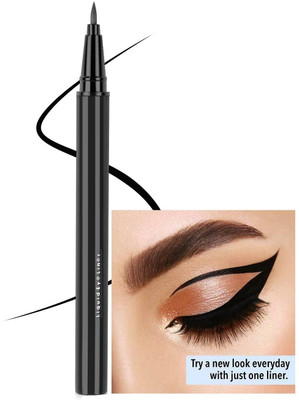 Latixmat New Waterproof and Smudge proof Liquid Eyeliner 1 ml(Black)
