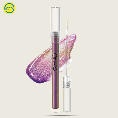 MARS Duo Chrome Quick Dry Liquid Eyeliner, Northern Lights Effect & Rich Pigmentation 1.5 ml(01-POLAR PINK)