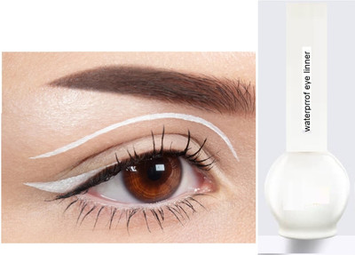 Emijun White Matte Eyeliner Highly Pigmented Smudge-proof 6 ml(WHITE)