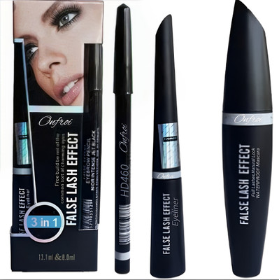 Onfroi The Premiers 3in1 Perfect False Lash
Effect Mascara, Liquid Eyeliner & 16 ml(Eyebrow Pencil Combo, 3 Items in the set)