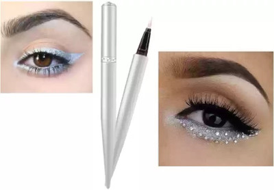 GFSU - GO FOR SOMETHING UNIQUE Shiny Diamond Liquid Eyeliner for Long Lasting Stay 1.5 ml(SILVER)