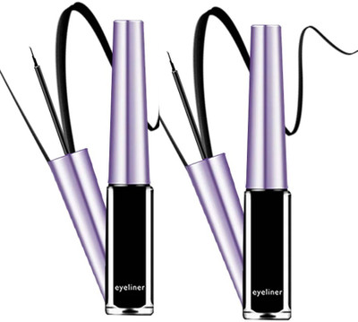 Latixmat Water Resistant Black Eyeliner combo 12 ml(Black)