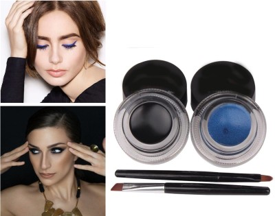 SEUNG Black and Blue Eyeliner Waterproof Long Lasting For WomeN 6 g(BLACK, BLUE)