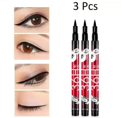 house of common High quality waterproof liquid-eye liner 36 Hours stay smudge (Deep Black) 9 ml(Black)