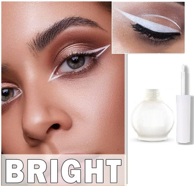 Emijun White color liquid eyeliner waterproof, non transfer and smudge proof eyeliner 3.5 g(white)