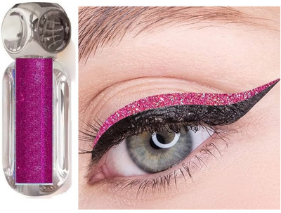GFSU - GO FOR SOMETHING UNIQUE Shiny Bold Eye Liner, Shimmer Finish , Long-Lasting 3.5 ml(pink shimmer)