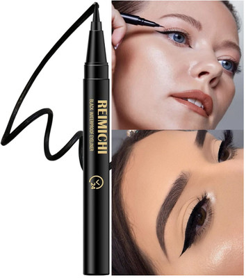 REIMICHI Sketch Pen Smudge Proof Eyeliner - Matte Finish, Light Weight 0.55 ml(black)