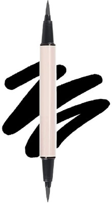 MYEONG 2 in 1 Pen Waterproof Black Liner Sketch Pen 1.5 g(BLACK)