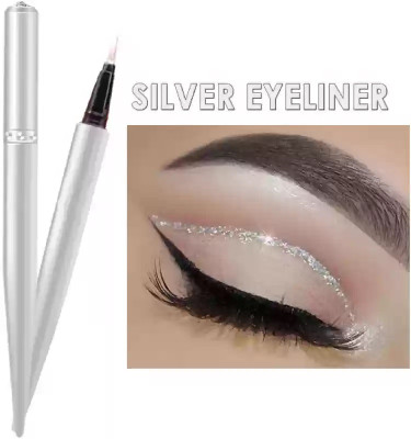 GFSU - GO FOR SOMETHING UNIQUE New silver shiny liquid eyeliner long lasting 1.5 g(silver)