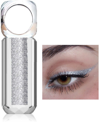 GABBU Sparkling Glitter Metallic Waterproof Liquid Eyeliner 3.5 ml(silver)