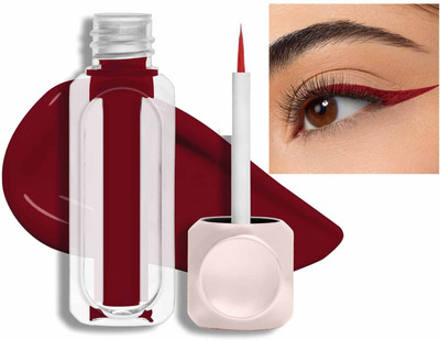 YAWI Perfect For Liquid Waterproof Glitter Eyeliner Metallic Shimmer Eyeshadow 3.5 g(Carmine)