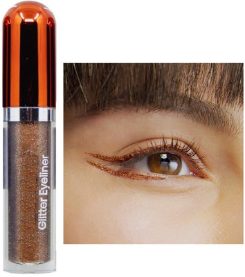 Arcanuy Makeup Glitter Metallic Waterproof Liquid Eyeliner 5.5 ml(brown)