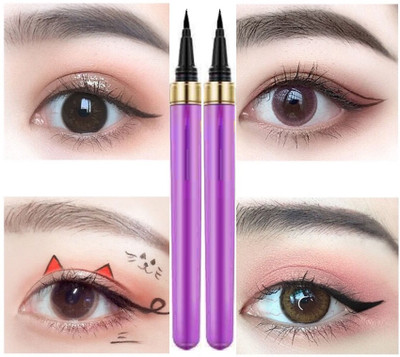 Latixmat High Definition Waterproof Drop Eyeliner Pack Of 2 3 g(Black)