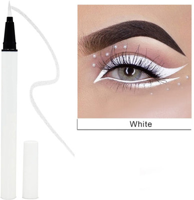 Herrlich waterproof & smudgeproof eyeliner White color liquid eyeliner 3 g(WHITE)
